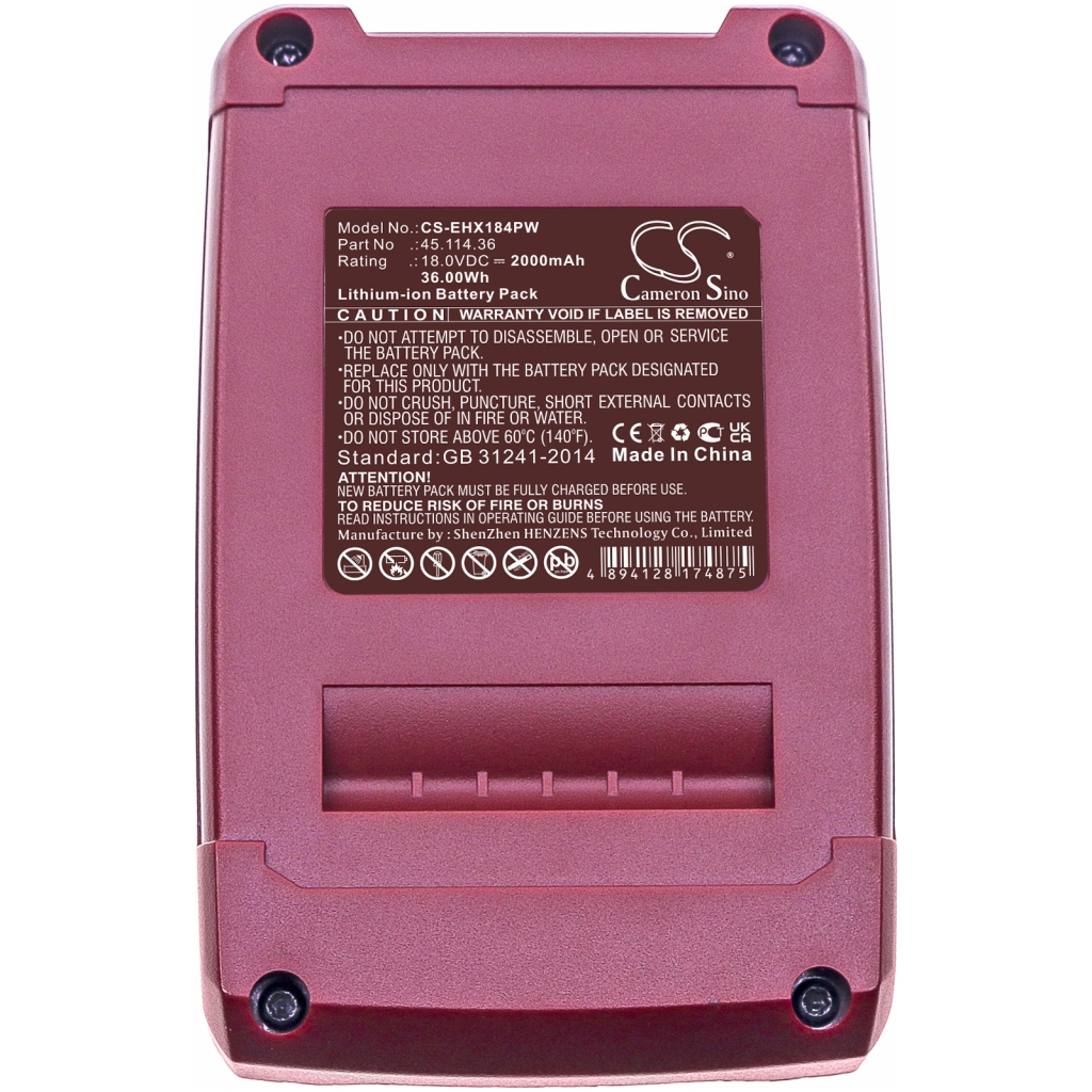 Compatible battery replacement for Einhell  4514071, 4511501, 4511600, 4511437, 4511553...