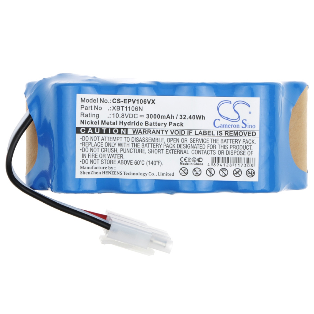 Compatible battery replacement for Euro Pro XBT1106N