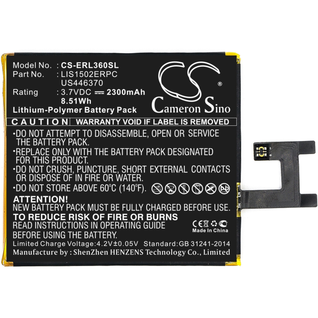 Battery Replaces US446370