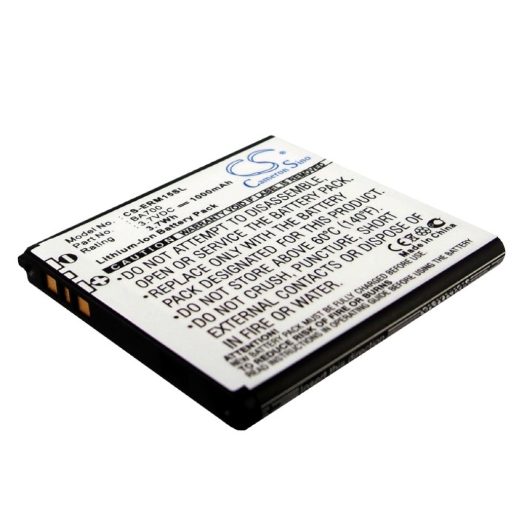 Compatible battery replacement for Sony Ericsson  BA700