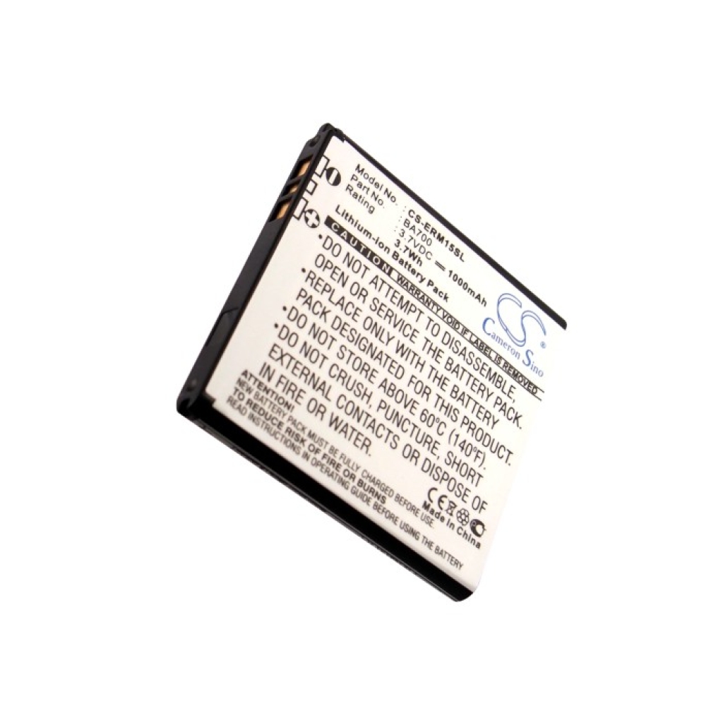 Compatible battery replacement for Sony Ericsson  BA700