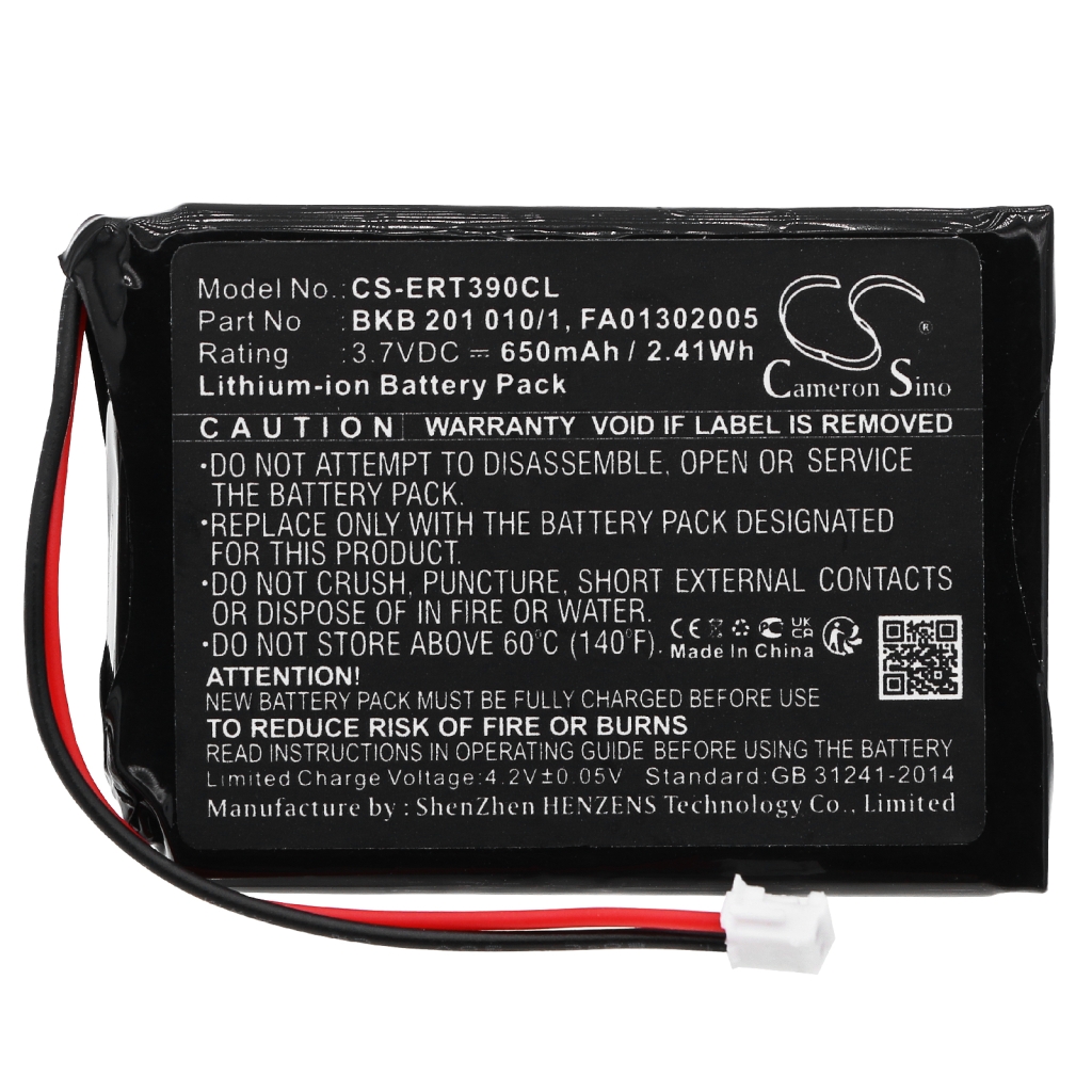 Compatible battery replacement for ASCOM  FA83601195, 660177 R1A, FA01302005, 660177 1F, BKB201010/1...