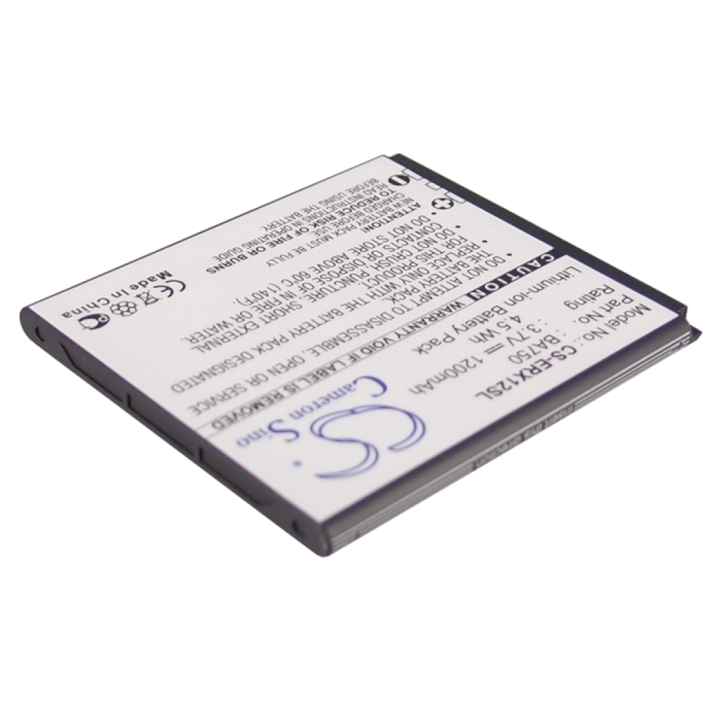 Compatible battery replacement for Sony Ericsson  BA750