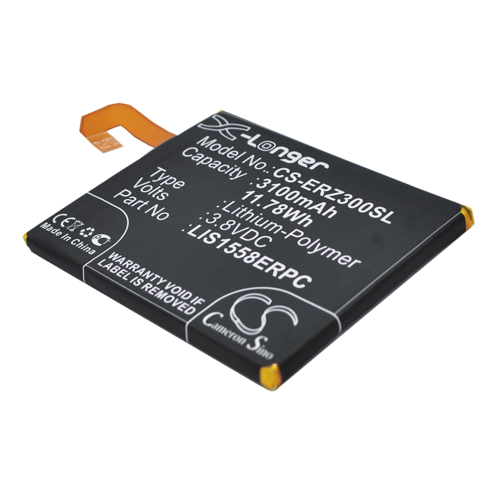 Compatible battery replacement for Sony Ericsson  LIS1558ERPC