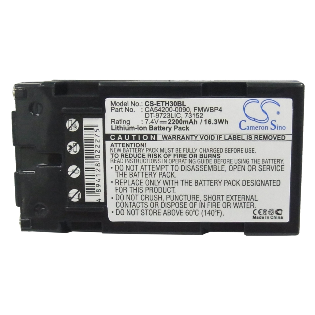 Compatible battery replacement for Intermec  CA54200-0090, VM-NP500H, NP-500H, 073152, V68537...