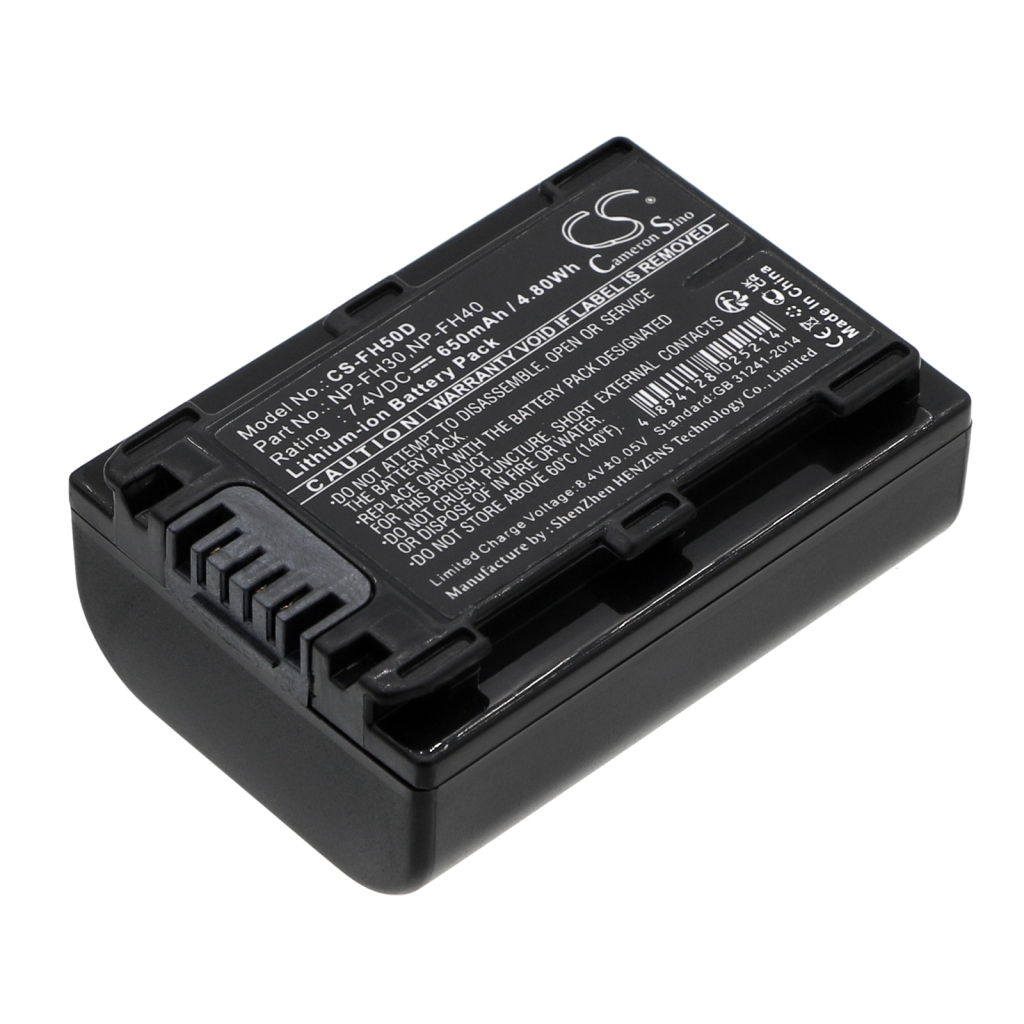 Compatible battery replacement for Sony  NP-FH40, NP-FH30, NP-FH60, NP-FH50