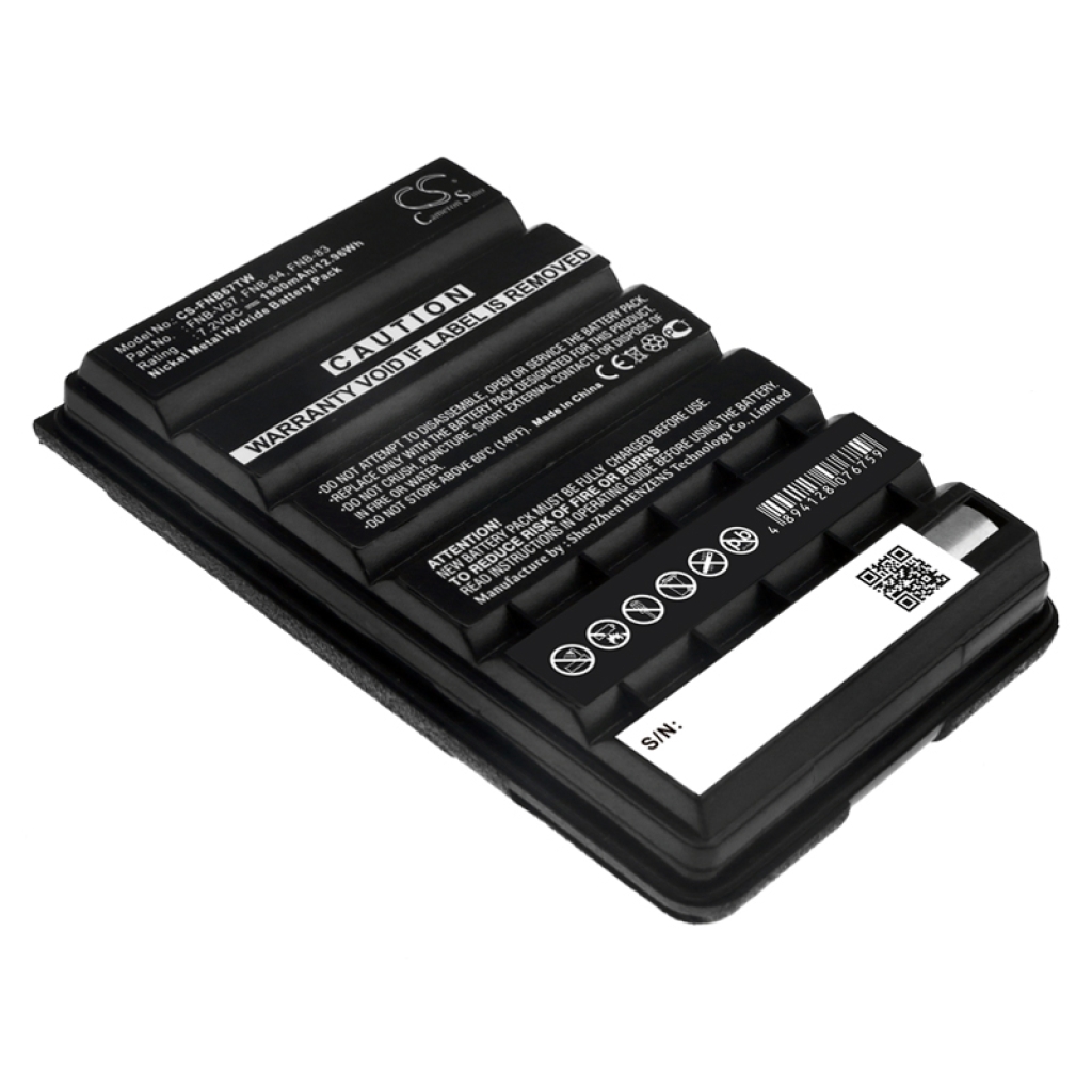 Compatible battery replacement for YAESU  FNB-94, FNB-57, FNB-V88, FNB-83H, CD-47...