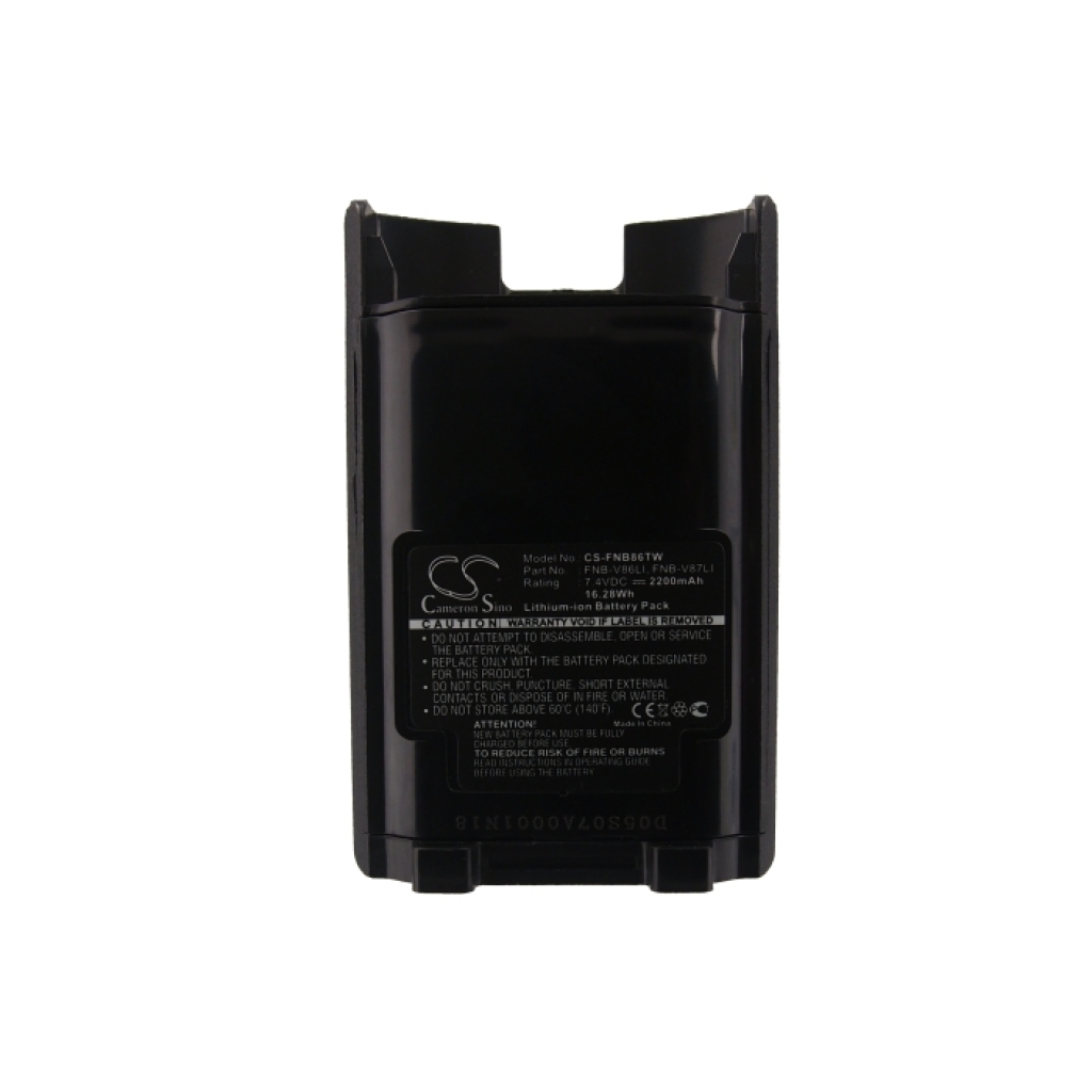 Compatible battery replacement for YAESU  FNB-V87LI, FNB-V87, FNB-V86LI, FNB-V86