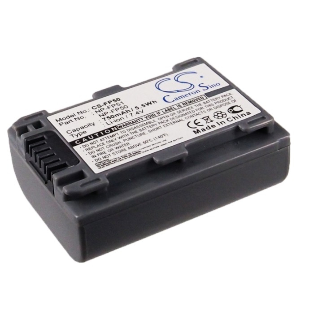 Compatible battery replacement for Sony  NP-FP30, NP-FP51, NP-FP50