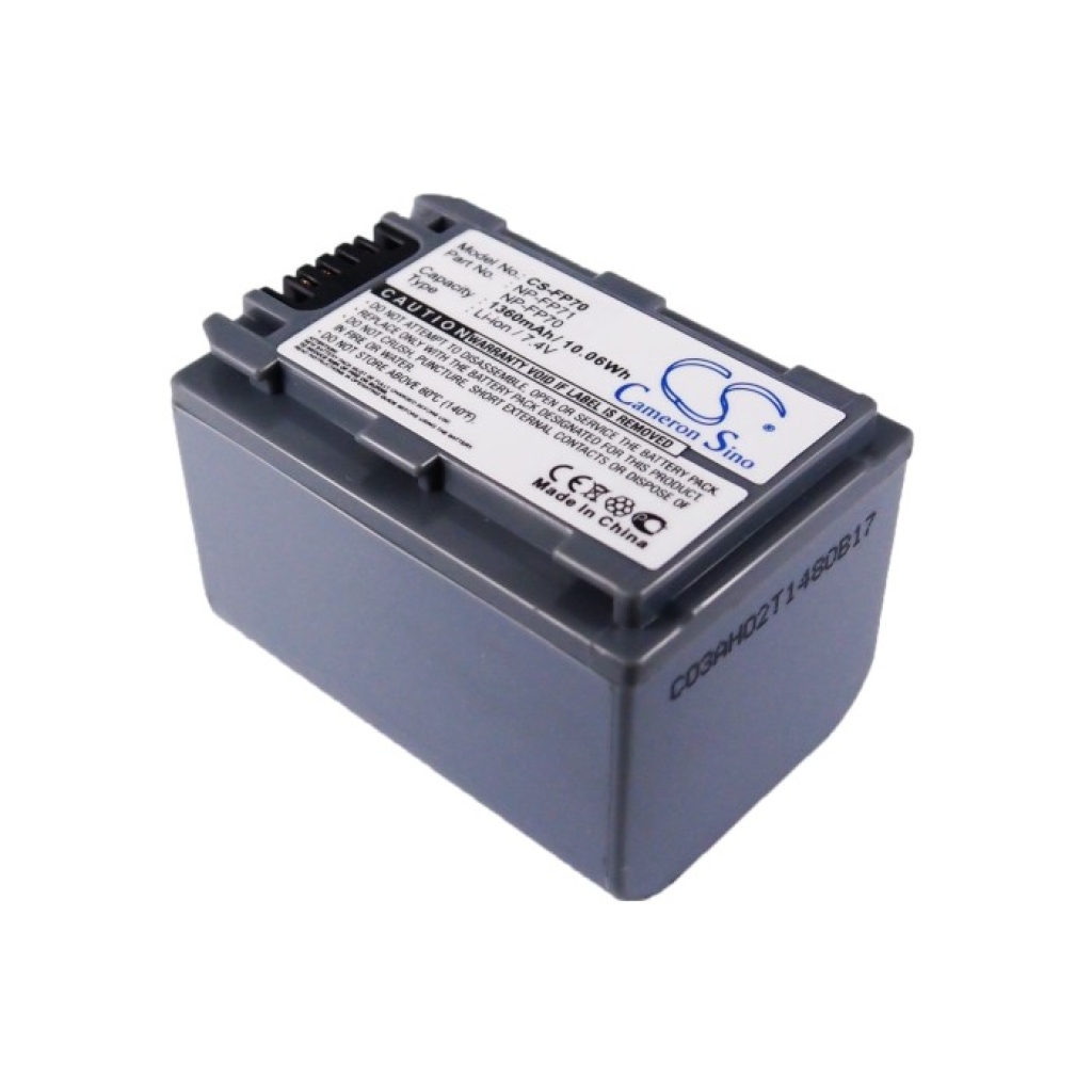 Compatible battery replacement for Sony  NP-FP70, NP-FP60, NP-FP71