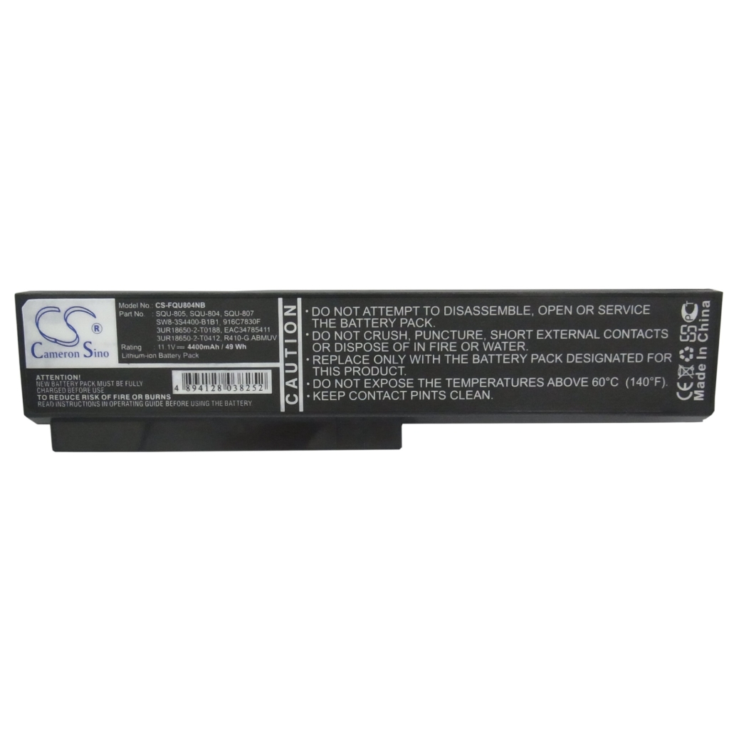 Compatible battery replacement for HASEE  3UR18650-2-T0188, SW8-3S4400-B1B1, R410-G.ABMUV, SQU-904, EAC34785411...