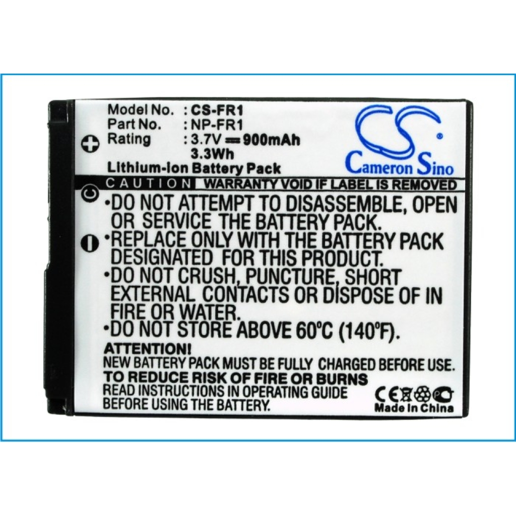 Compatible battery replacement for Sony  NP-FR1