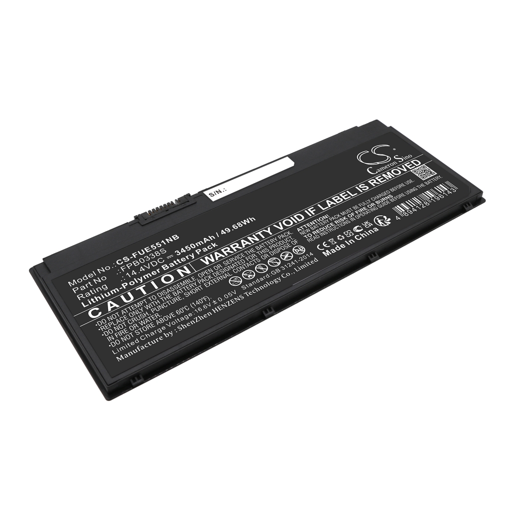 Compatible battery replacement for FUJITSU  FPBO338S, CP721834-01, FPCBP531AP, FPB0338S, FPCBP531...