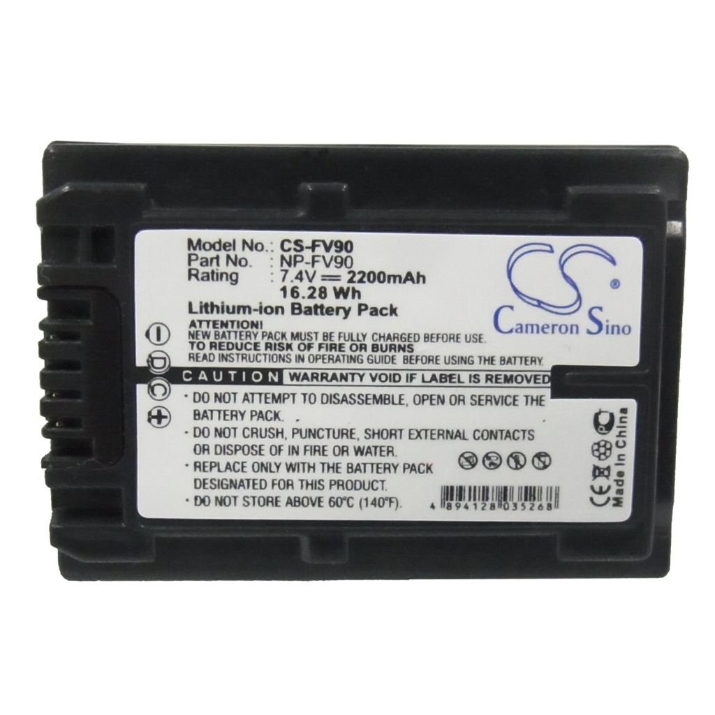 Compatible battery replacement for Sony  NP-FV90