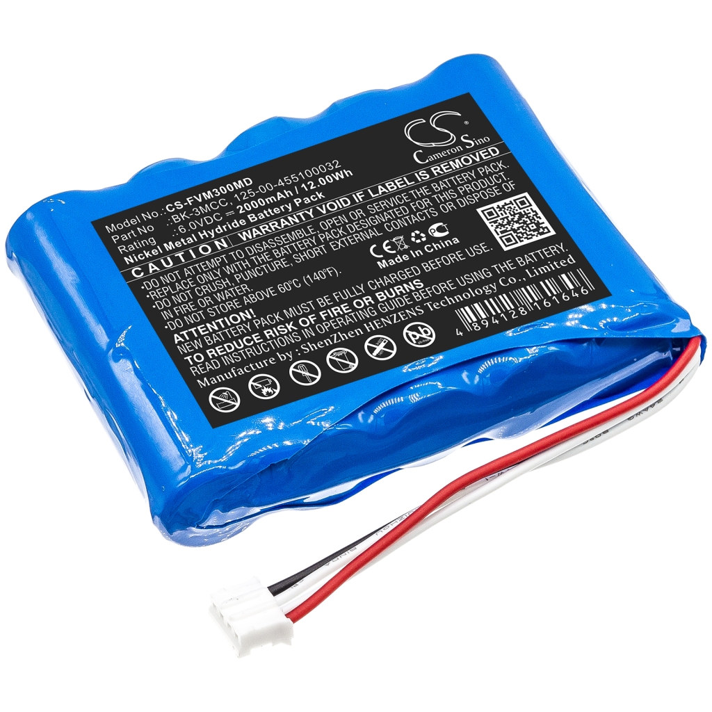 Compatible battery replacement for Fresenius  BK-3MCC, 125-00-455100032