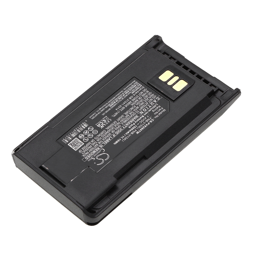 Compatible battery replacement for YAESU  FNB-V138Li, AAJ67X001, FNB-V134Li, FNB-V133Li, AAK66X501...