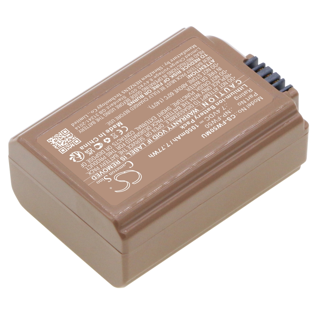 Compatible battery replacement for Sony  NP-FW50