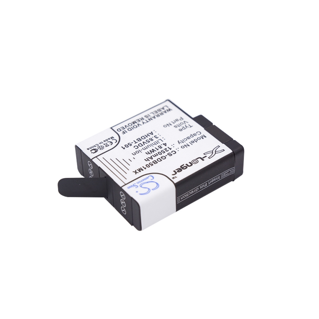 Compatible battery replacement for GoPro  SPJB1B, 601-27537-000, AHDBT-801, 601-10197-00, AHDBT-501...