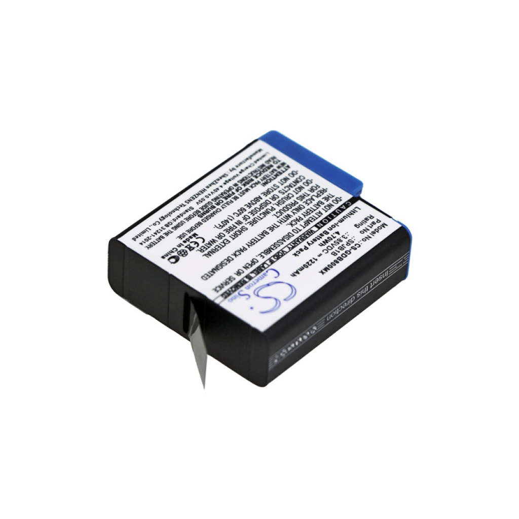 Compatible battery replacement for GoPro  AABAT-001, SPJB1B, 601-27537-000, AHDBT-801, 601-10197-00...