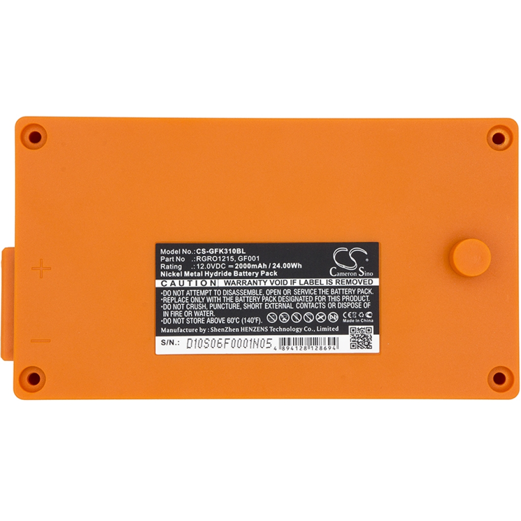 Compatible battery replacement for Gross funk  RGRO1215, GF001, 738010957, 114025, 100-000-134