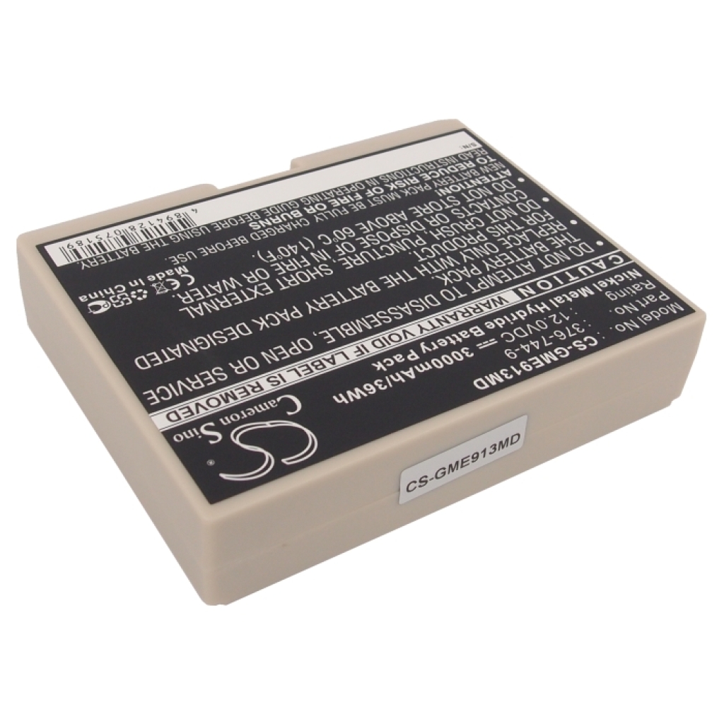 Compatible battery replacement for GE  SCP 913/915/922, 376-744-9, 30344030