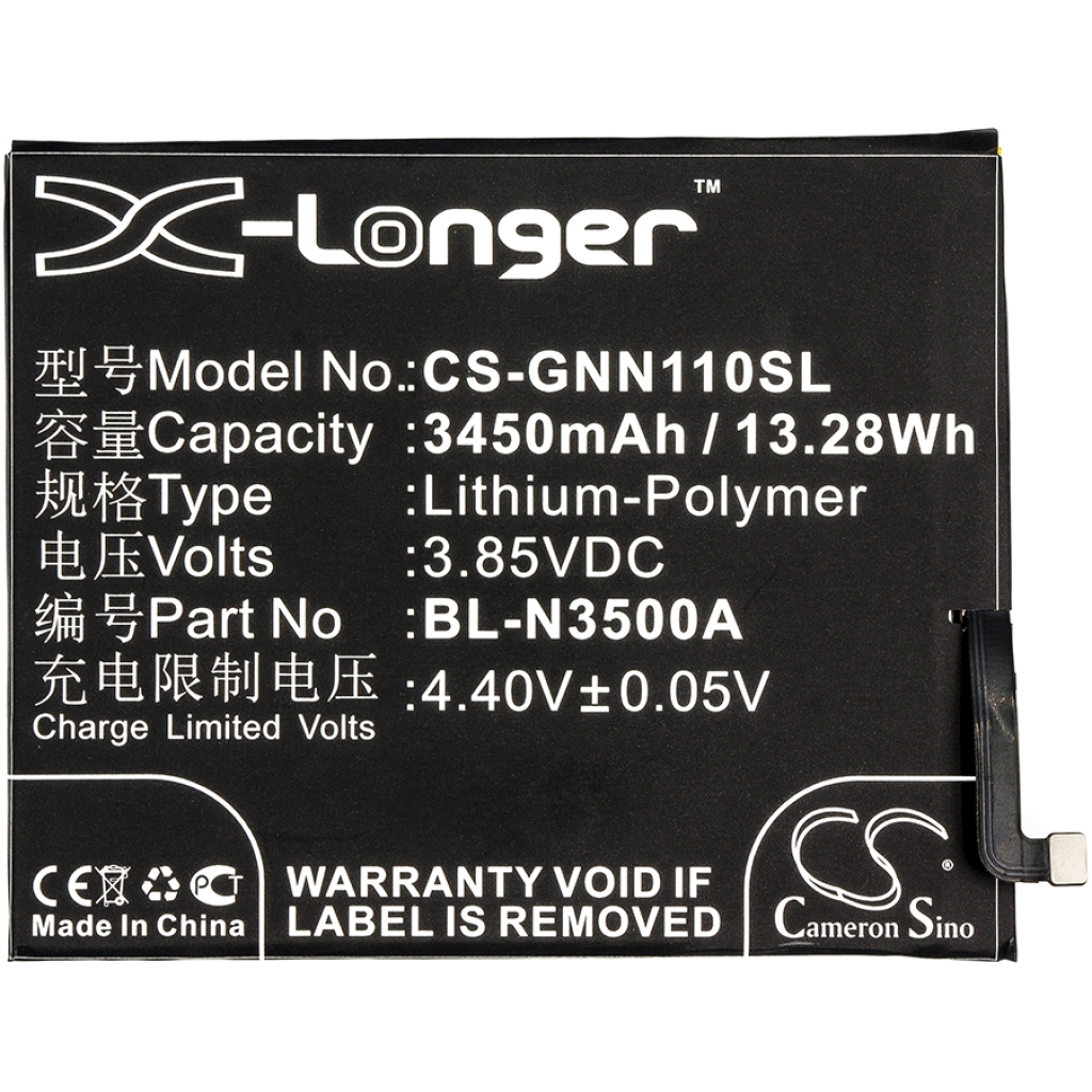 Compatible battery replacement for GIONEE  BL-N3500A