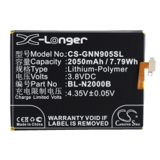 Compatible battery replacement for GIONEE BL-N2000B