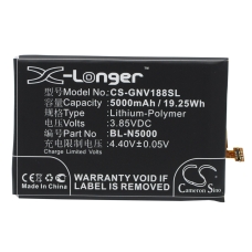 Compatible battery replacement for BLU BL-N5000