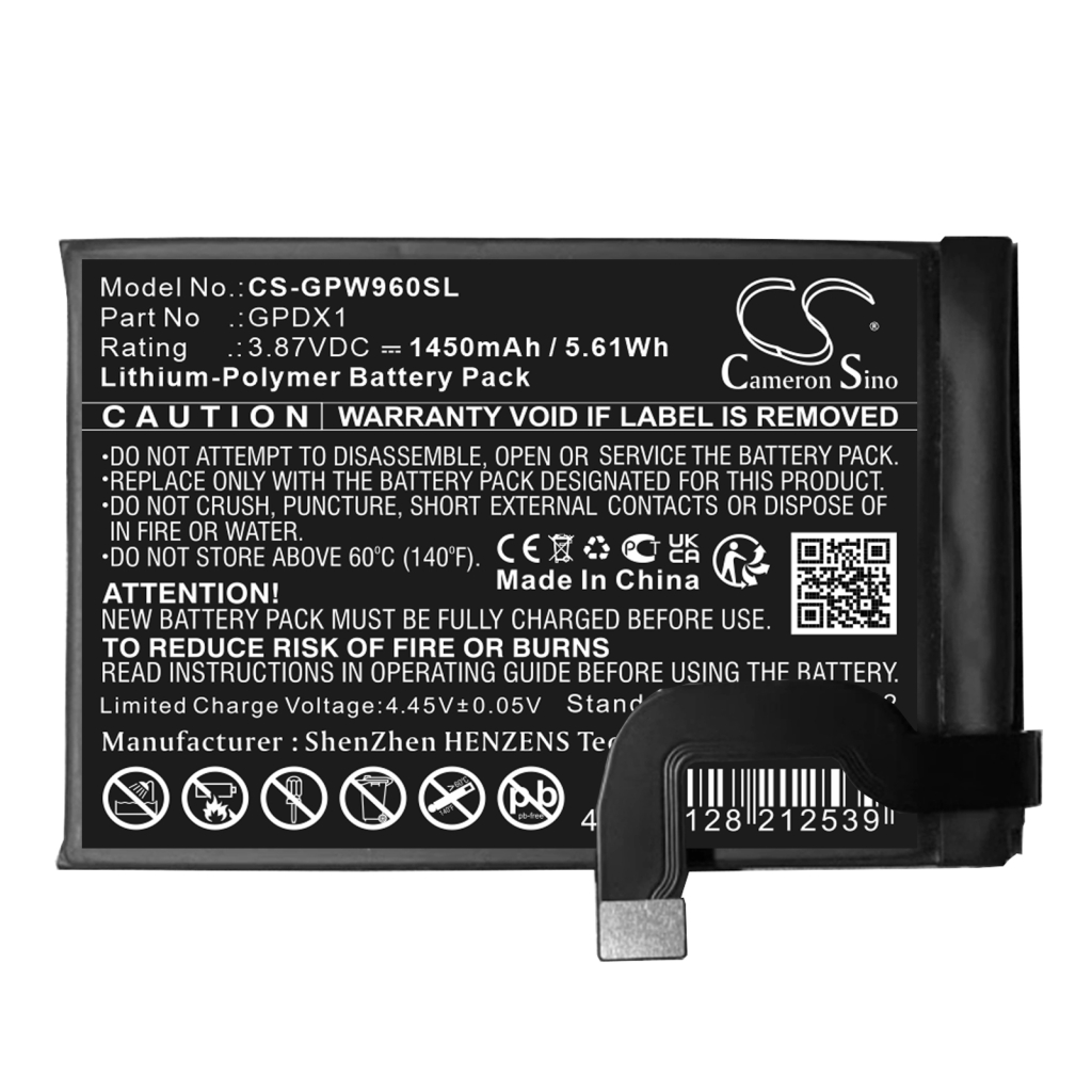 Compatible battery replacement for Google GPDX1