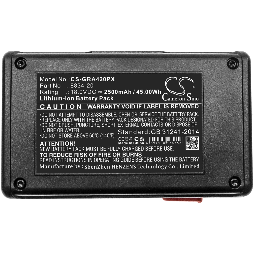 Compatible battery replacement for Gardena  8834-20