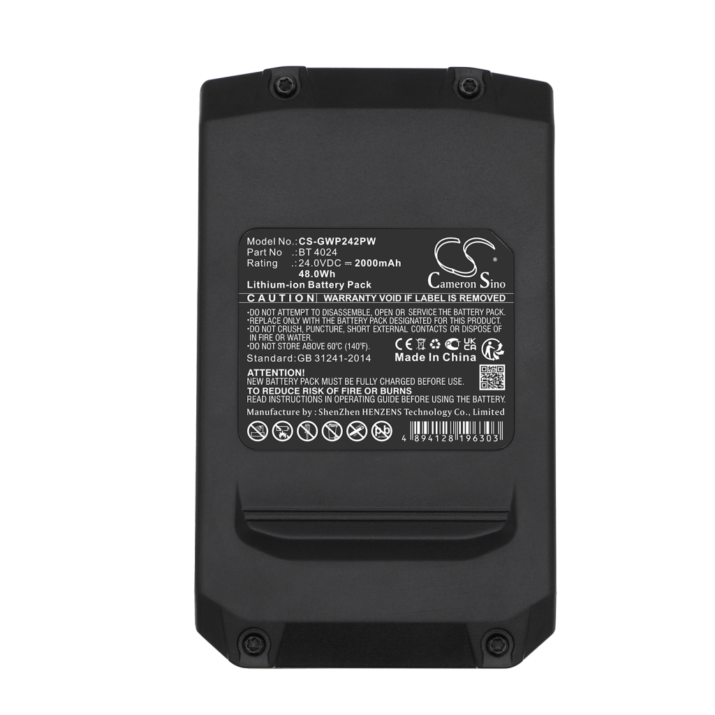 Compatible battery replacement for Alpina  G24B2, 29807, BT 4024, 29322, 29852...