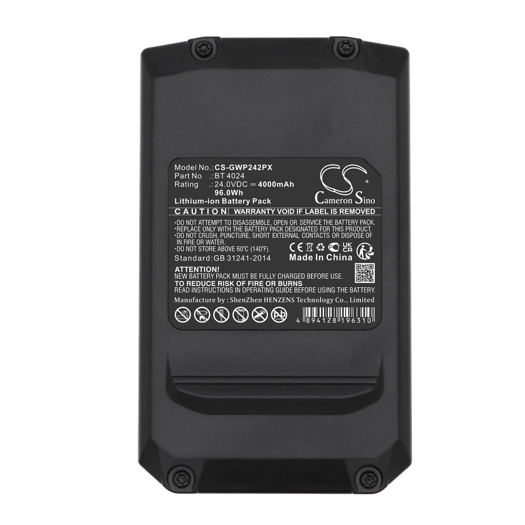 Compatible battery replacement for Alpina  29837, G24B2, 29807, BT 4024, 29322...