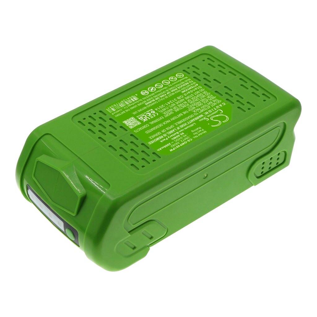 Compatible battery replacement for Greenworks  29472, 25312, 40V220, 29462, 24252...