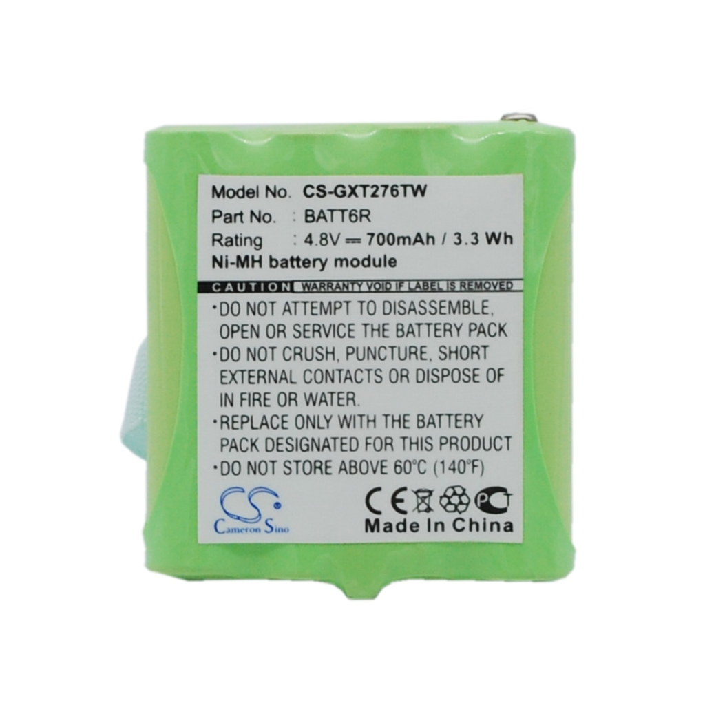 Compatible battery replacement for Midland  BATT6R, BATT-6R, AVP6