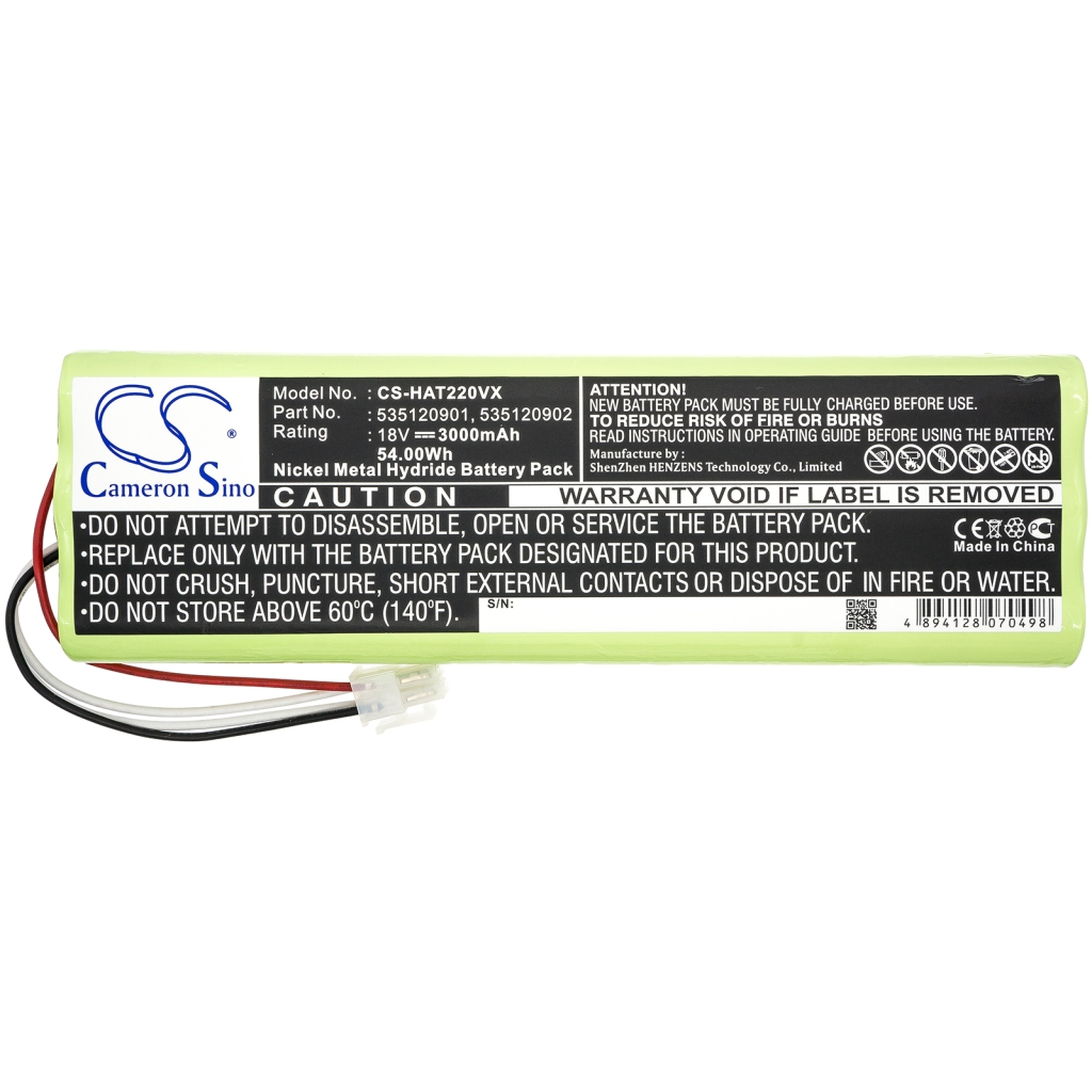 Compatible battery replacement for Gardena  AU-18C, 1128621-01, 535 12 09-02, 540 05 96-02-N01, 1128621016...