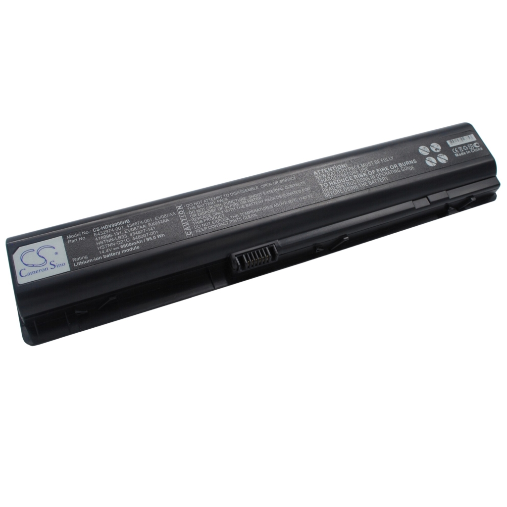 Compatible battery replacement for HP  434674-001, EX942AA, 432974-001, HSTNN-Q21C, EV087AA...