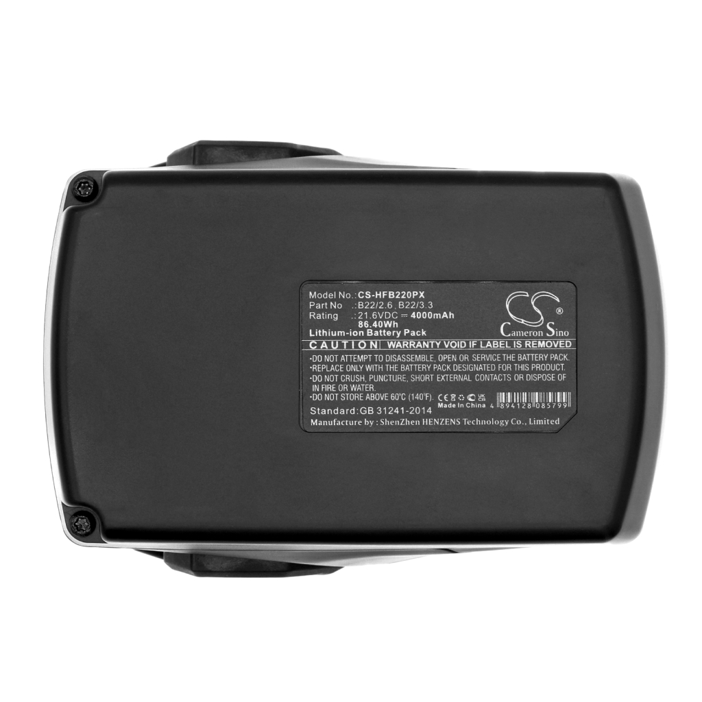 Compatible battery replacement for HILTI  B22, 2018498, B22/5.2, 426176, B22/3.3...