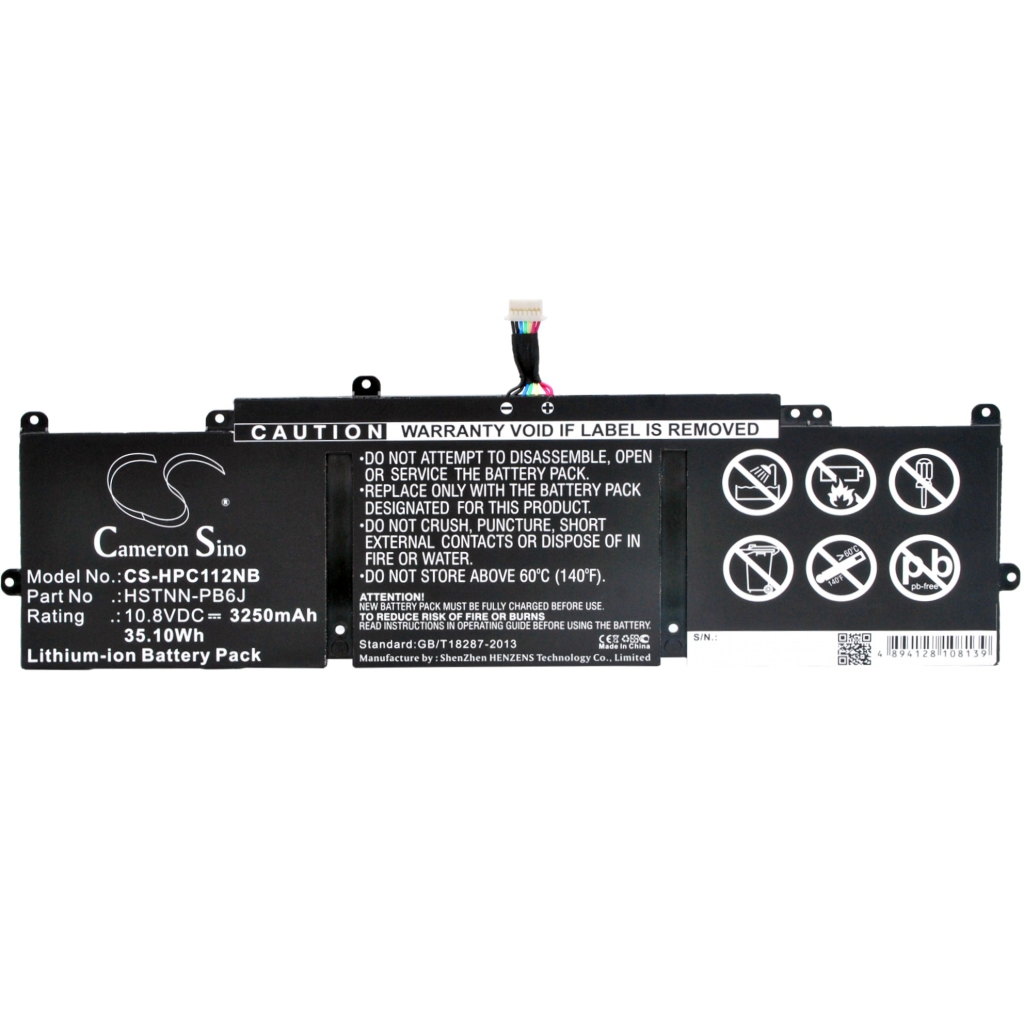 Compatible battery replacement for HP  PE03XL, PE03, HSTNN-PB6J, 767068-005