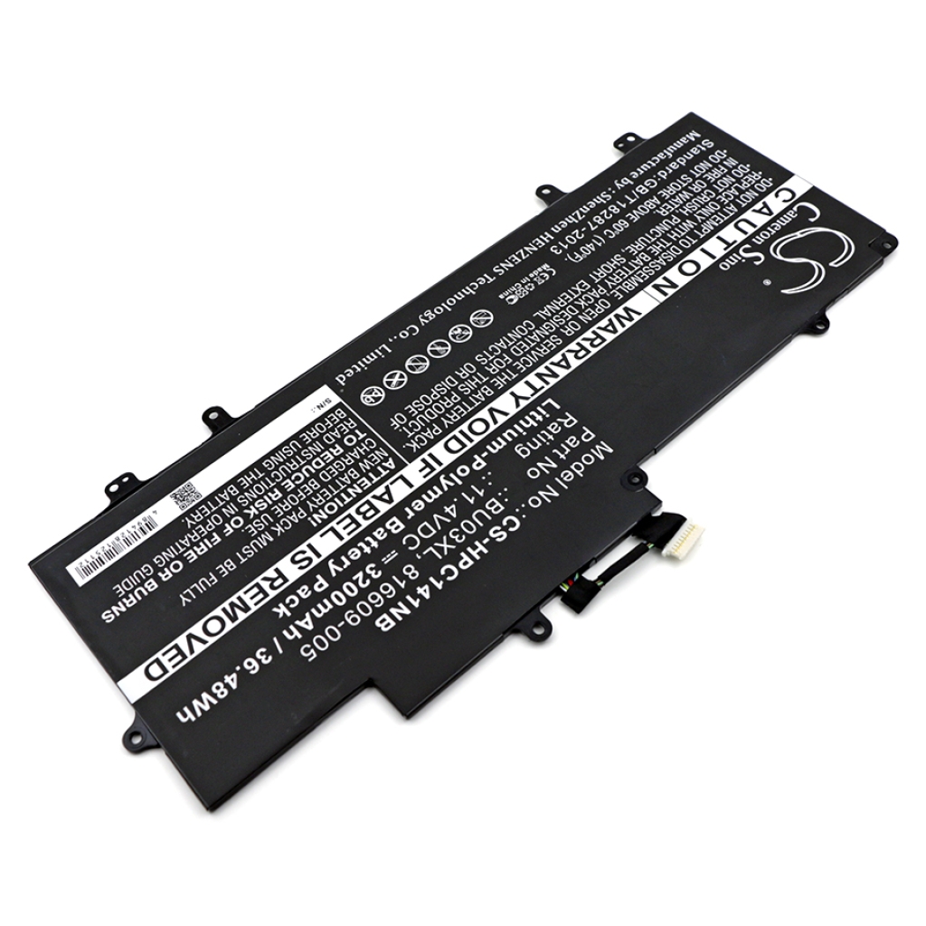 Compatible battery replacement for HP  HSTNN-IB7F, 816498-1C1, BU03XL, 816498-1B1, BU03037XL-PL...