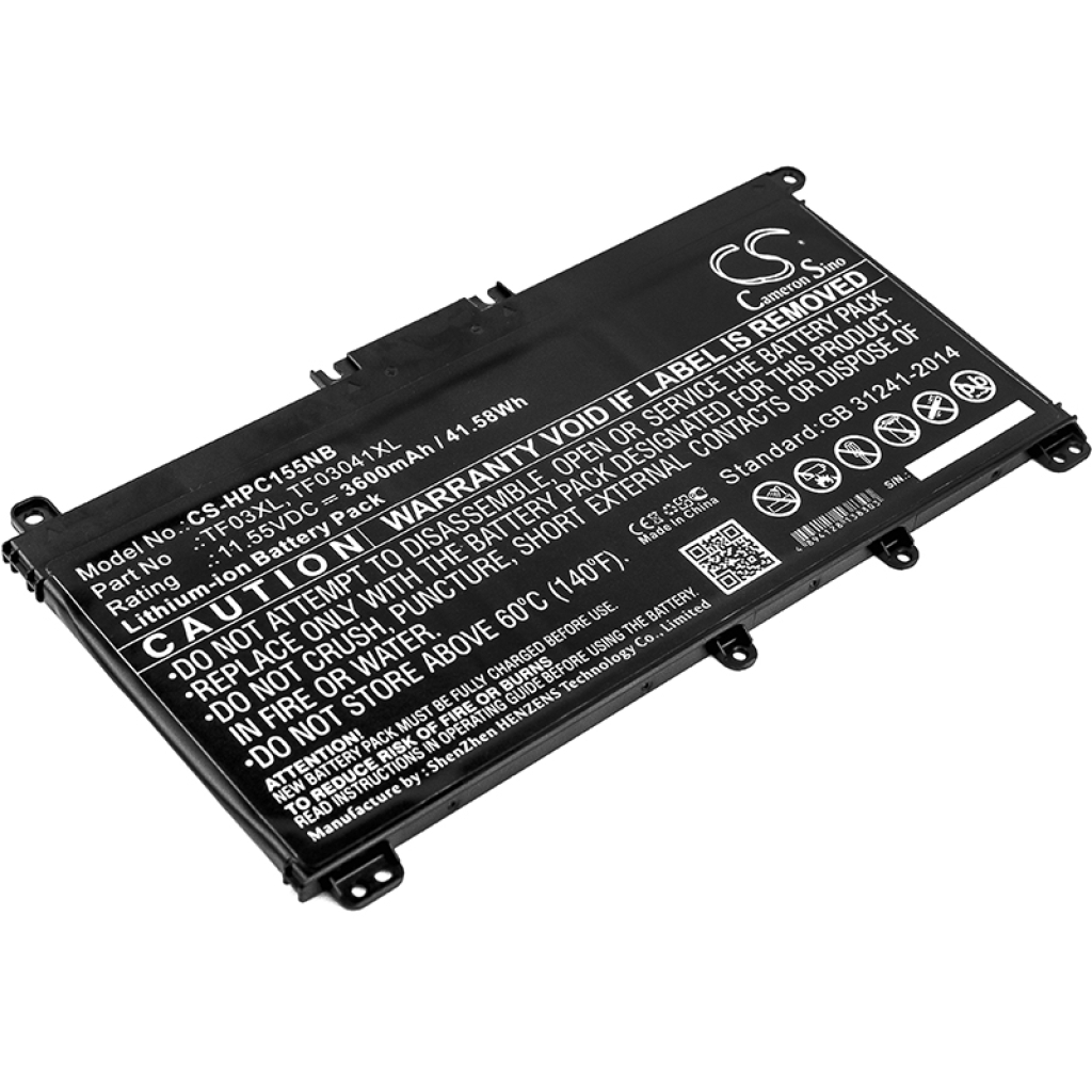 Compatible battery replacement for HP  HSTNN-UB7J, TPN-Q192, 920070-855, TPN-C131, HSTNN-LB7X...