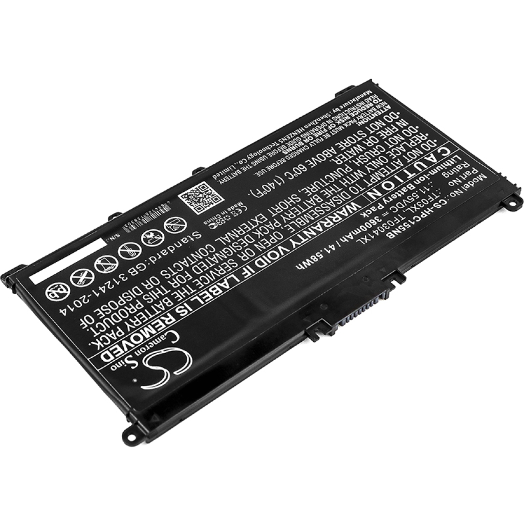 Compatible battery replacement for HP  HSTNN-LB7X, TPN-Q191, 920046-541, TF03XL, HSTNN-LB7J...