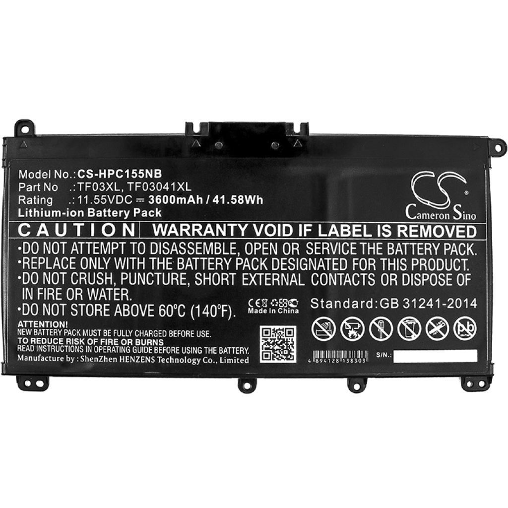 Compatible battery replacement for HP  920070-856, TPN-Q188, 820070-855, HSTNN-UB7J, TPN-Q192...