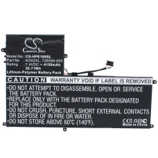 Compatible battery replacement for HP  728558-005, HSTNN-LB5O, 2ICP4-75/121, HSTNN-C75C, 728250-421...