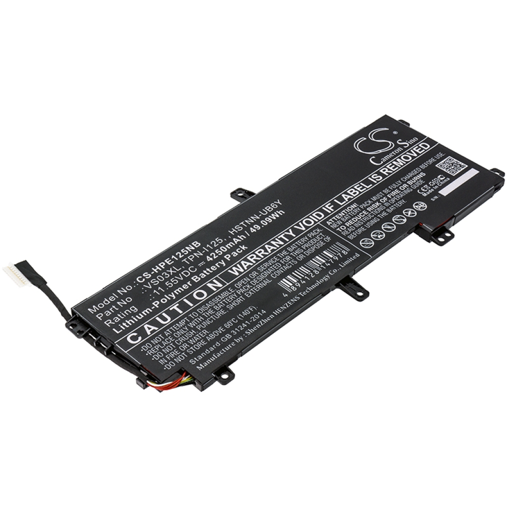 Compatible battery replacement for HP  VS03052XL, 849047-541, TPN-I125, HSTNN-UB6Y, VS03XL...