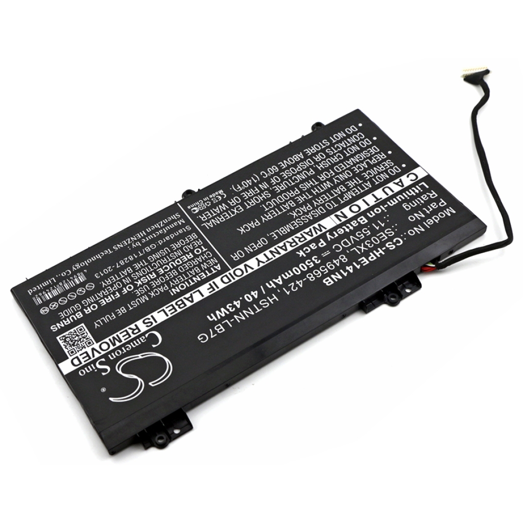 Compatible battery replacement for HP  SE03XL, 849909-850, SE03041XL, 849908-850, HSTNN-UB6Z...