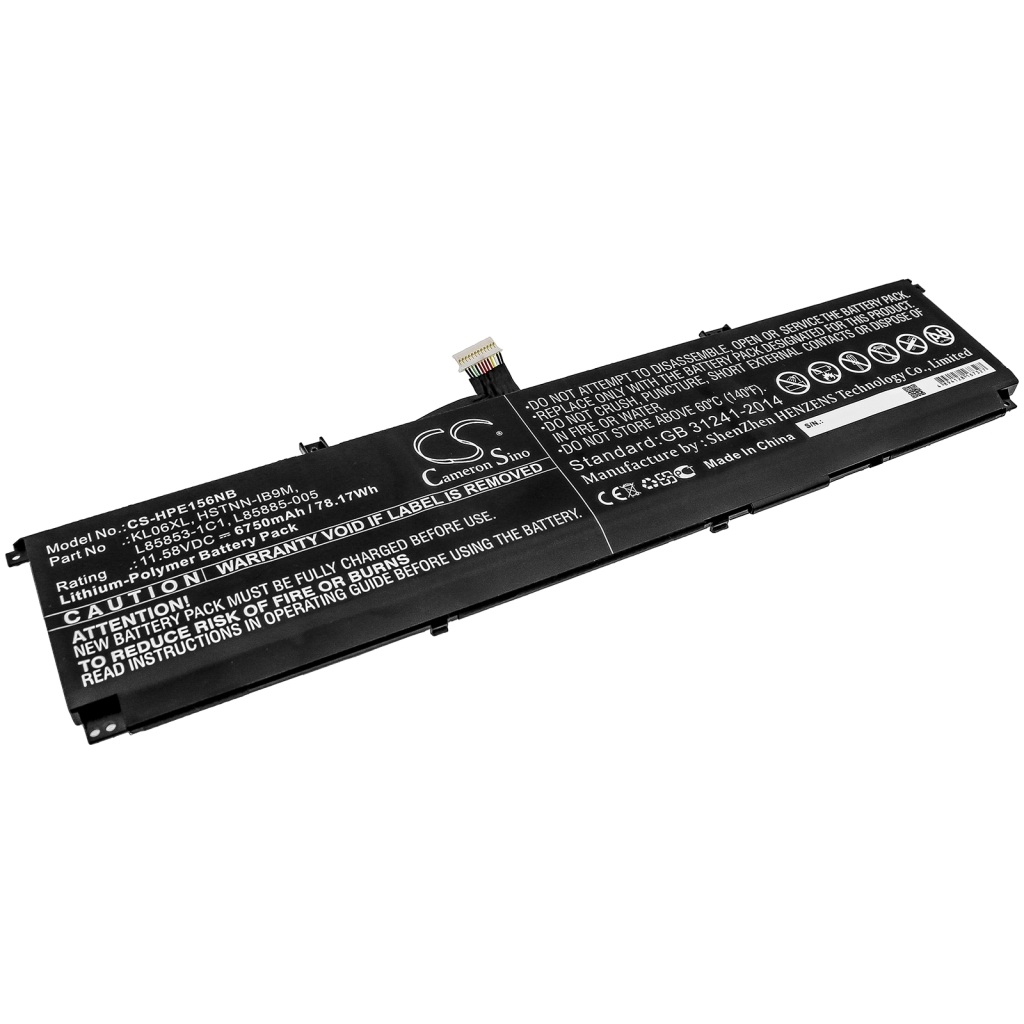 Compatible battery replacement for HP  KL06XL, HSTNN-IB9M, L85885-005, L85853-1C1