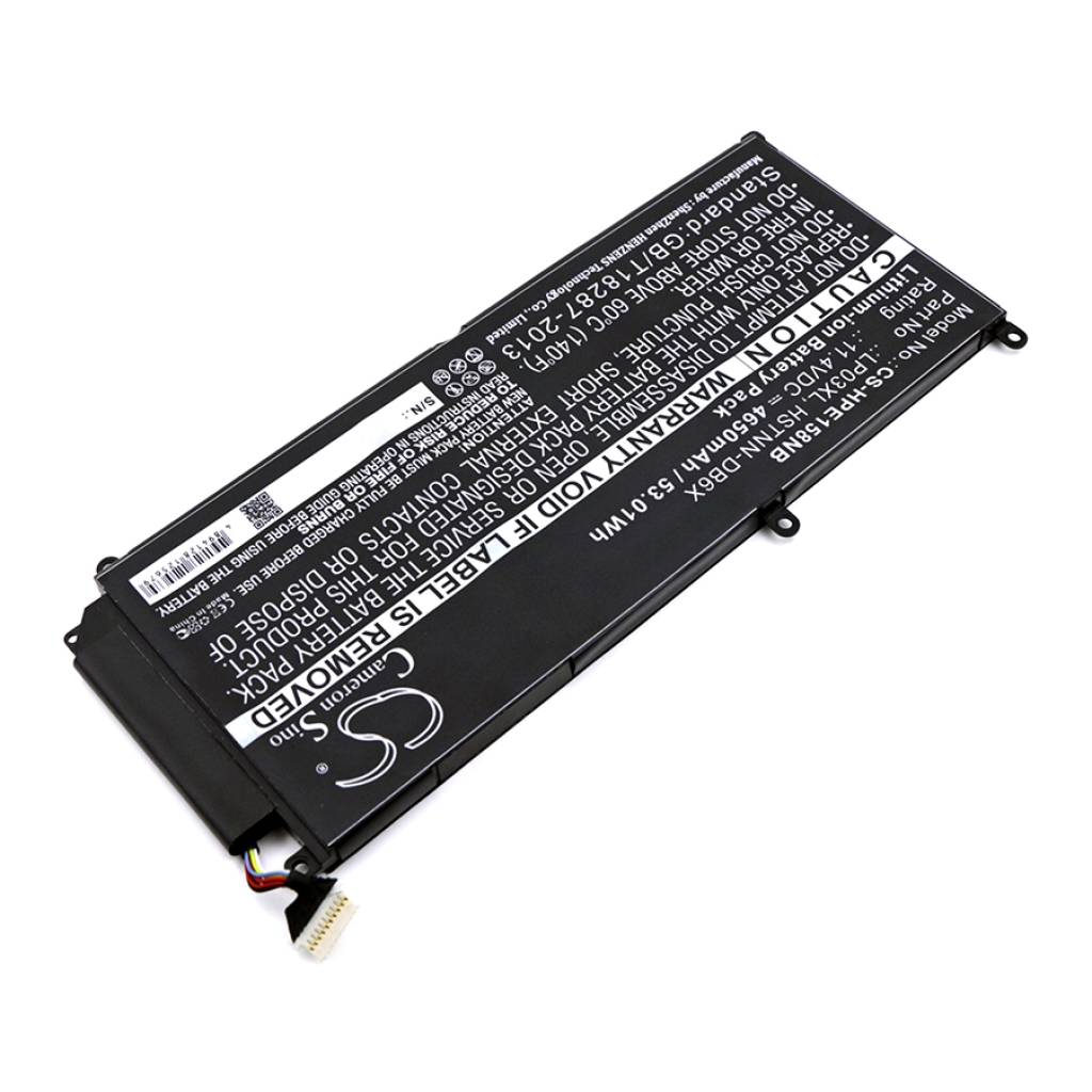 Compatible battery replacement for HP  LP03055XL-PR, 804072-541, HSTNN-DB6X, TPN-C124, 807211-241...