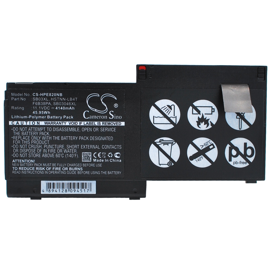 Compatible battery replacement for HP  717378-001, HSTNN-LB4T, 716725-1C1, E7U25UT, 717377-001...