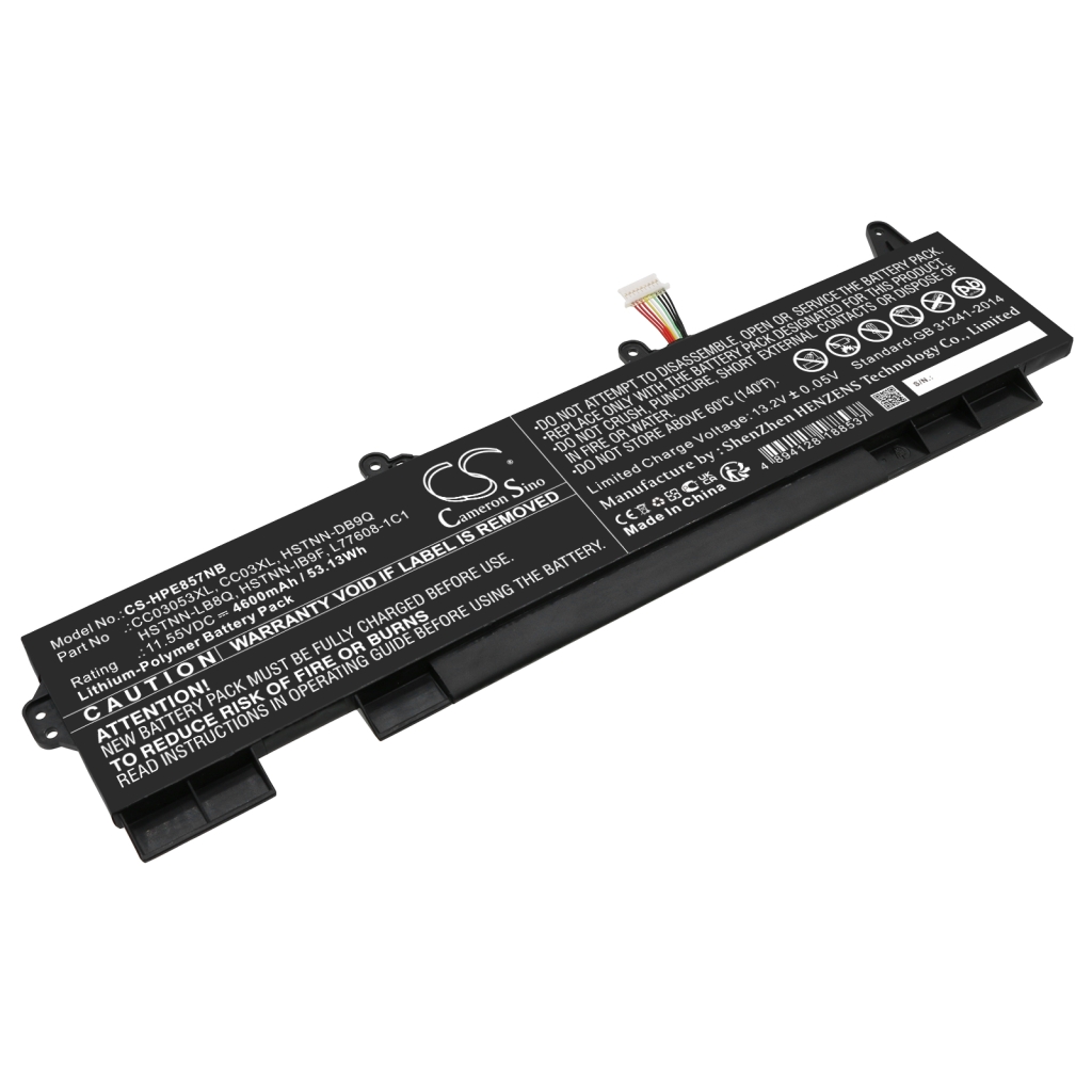 Compatible battery replacement for HP  L77608-2C1, CC03XL, L77608-1C1, CC03053XL, HSTNN-LB8Q...