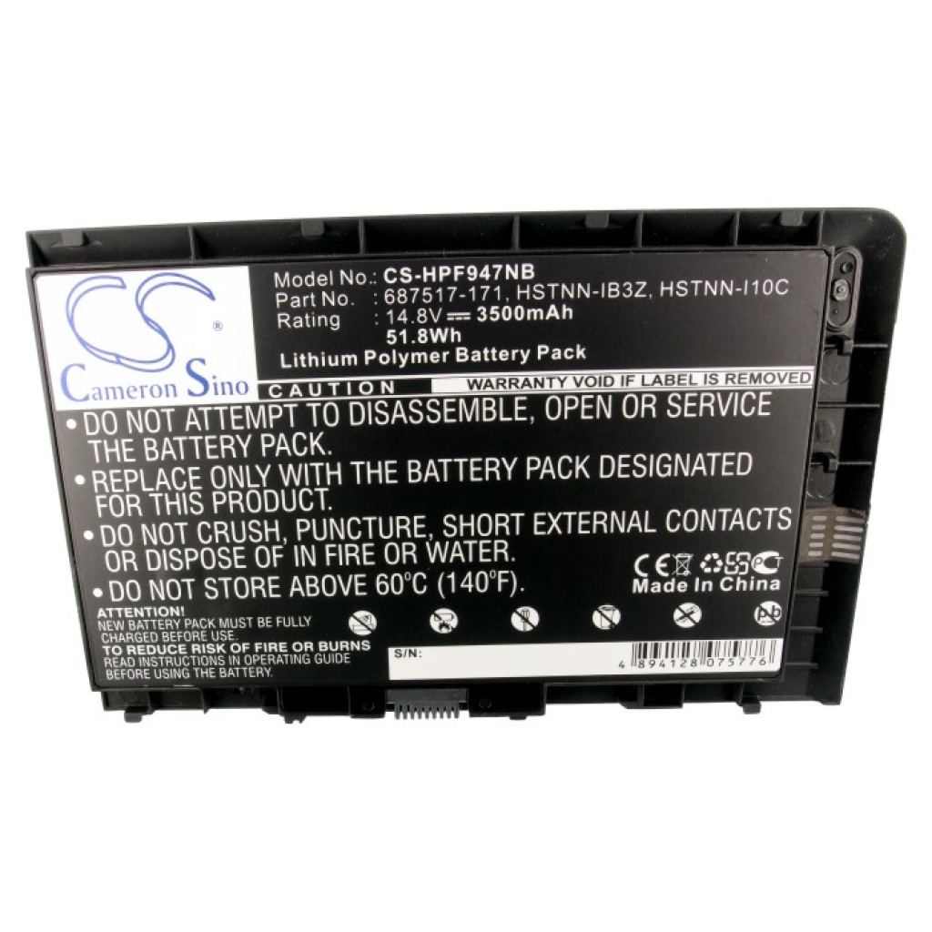 Compatible battery replacement for HP  696621-001, BT06XL, 687517-171, BT04, HSTNN-DB3Z...